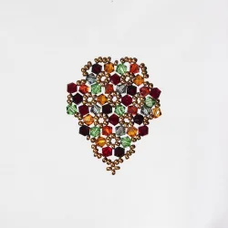  - Brooch Grapes Priscilla -  - Laiton bronze